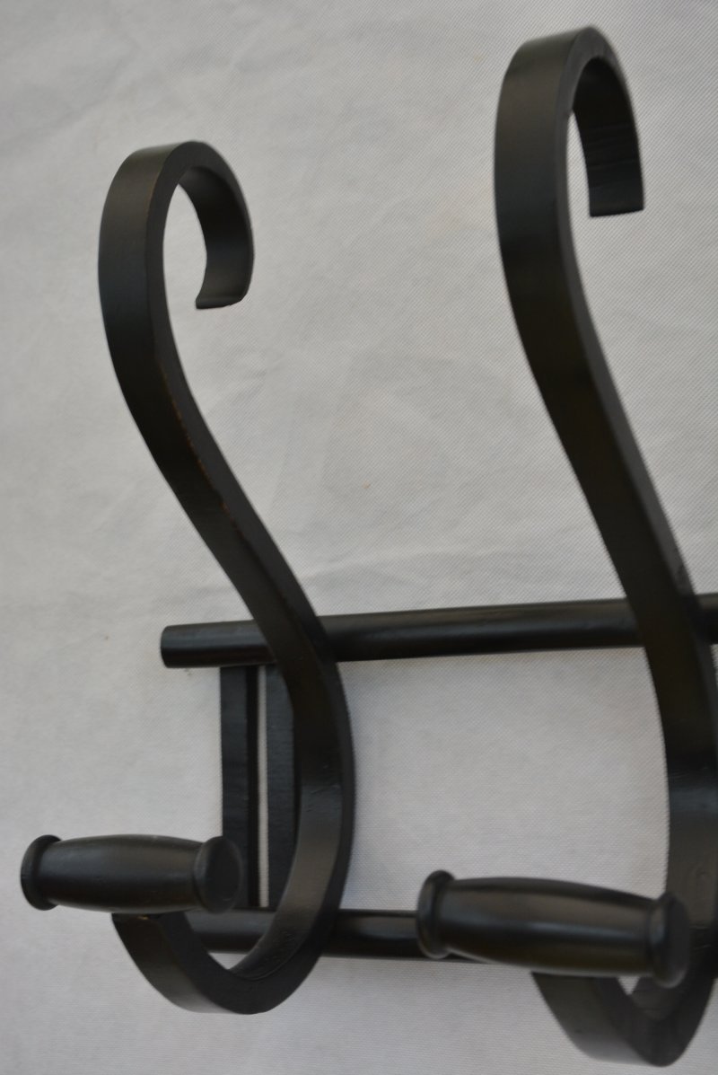 Ebonised Bentwood Coat Rack Coat Hooks - Image 8